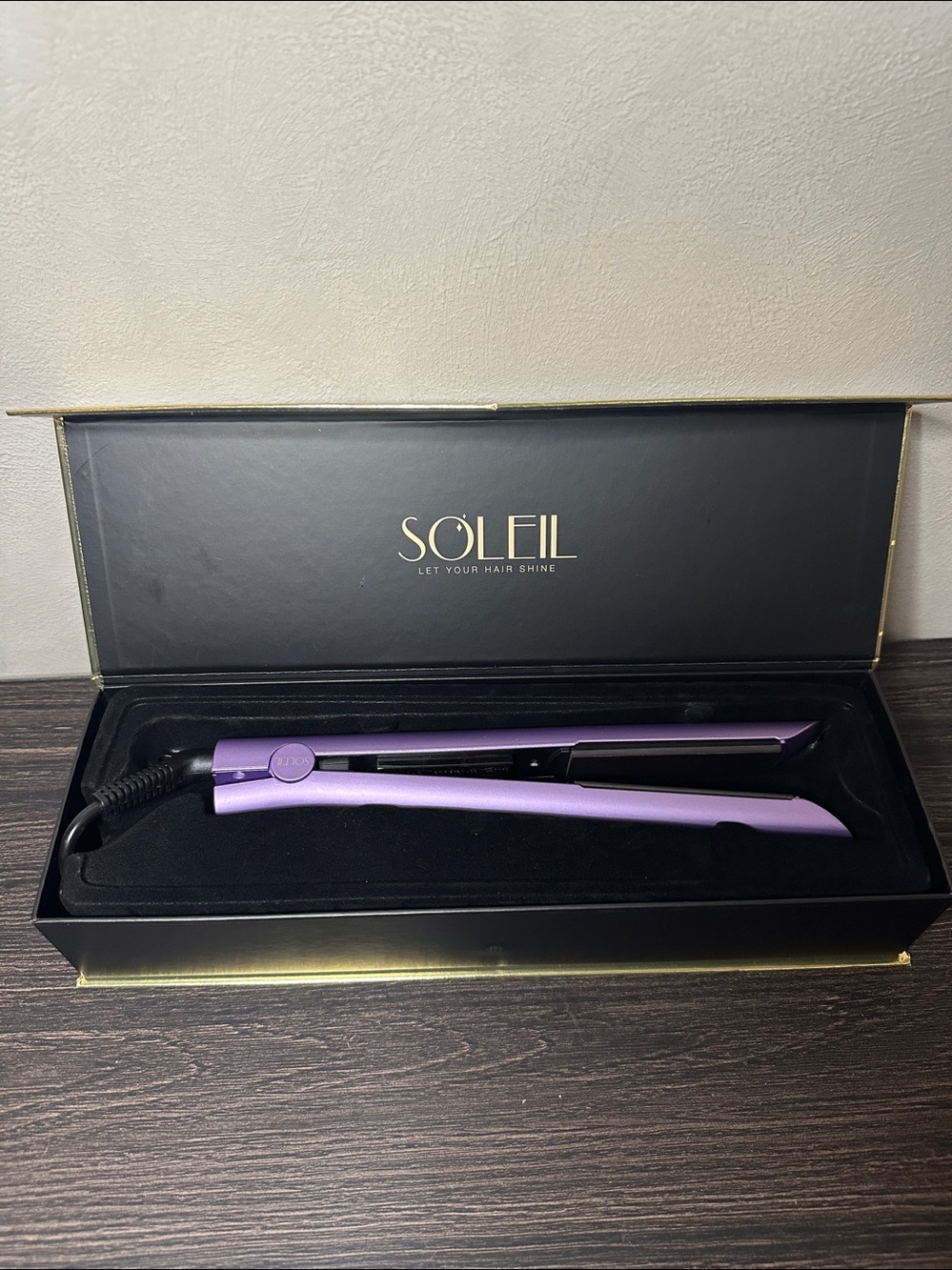 Soleil Lavender professional Ceramic flat iron model L10HSC-M52